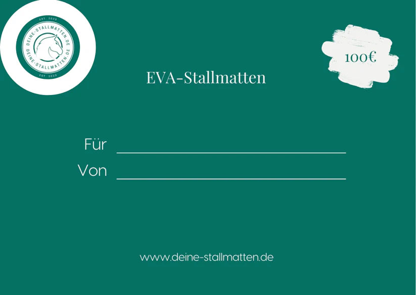 Geschenkgutschein für EVA Stallmatten - Neutral