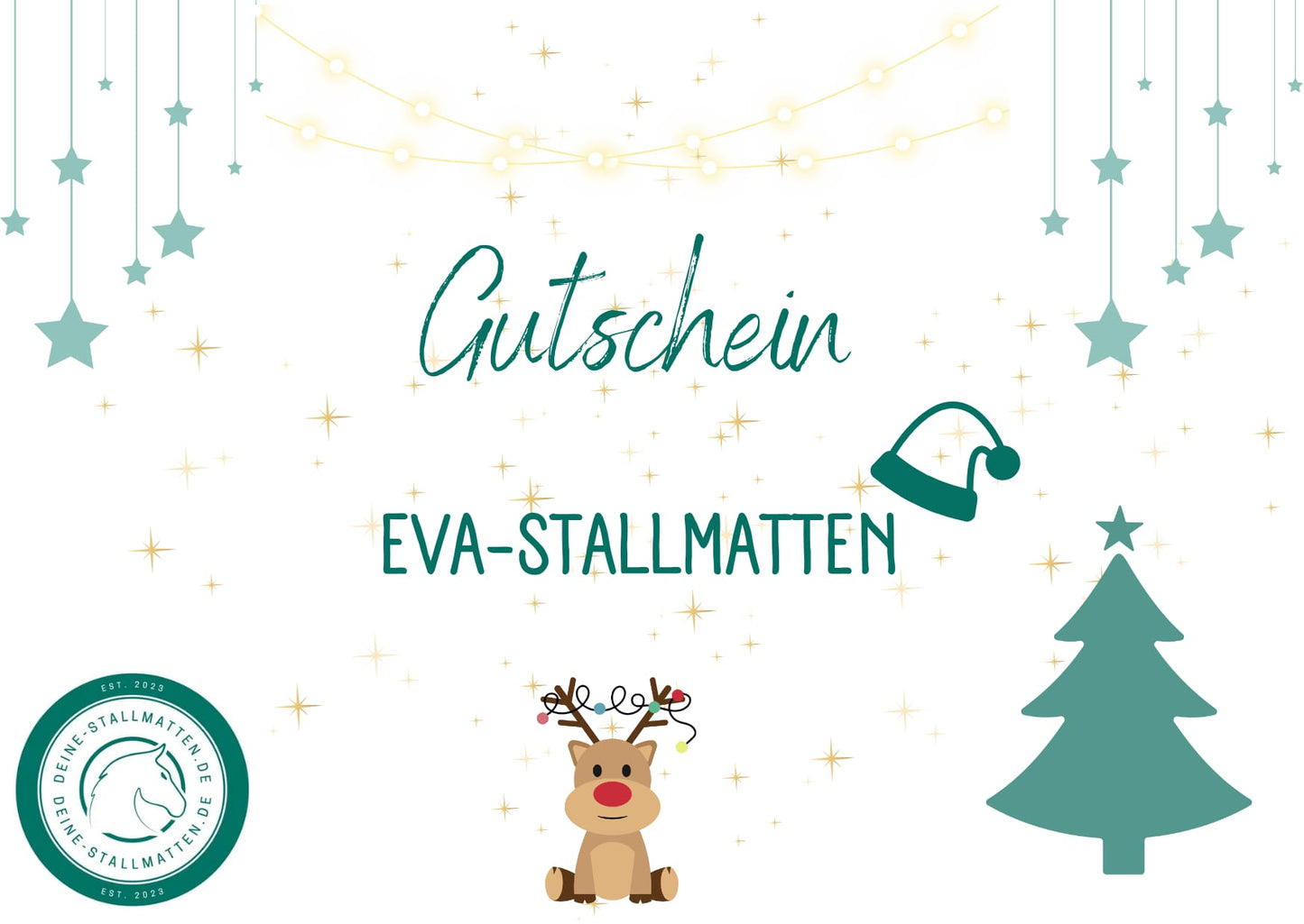 EVA Stallmatten Geschenkgutschein Weihnachten