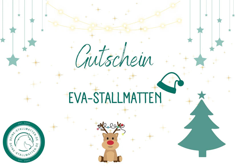 Geschenkgutschein für EVA Stallmatten - Weihnachten